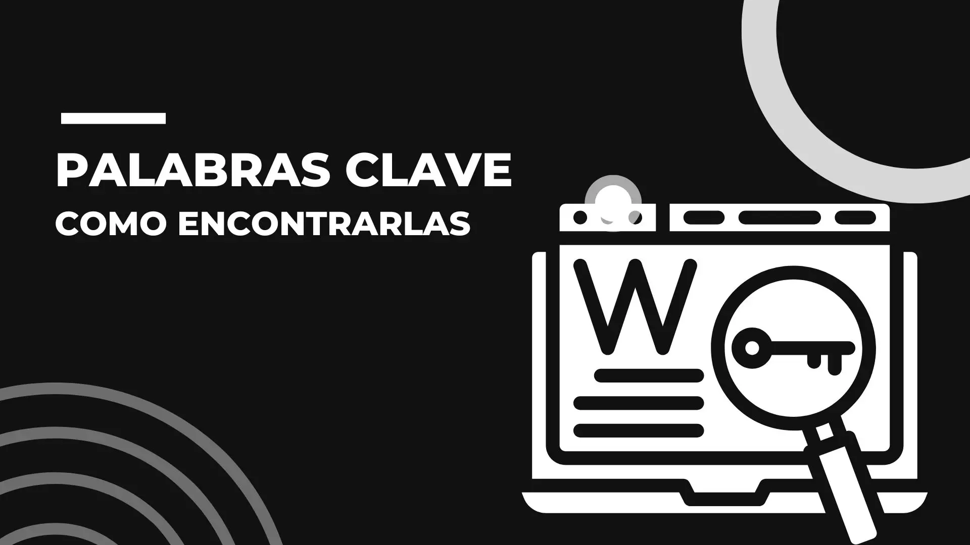 Tipos de palabras clave con ejemplos